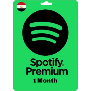 Spotify 1 month Premium Gift Card EGYPT 