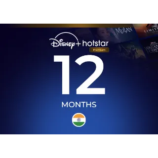 Disney Plus+ Hotstar Premium 12 Months Key - INDIA