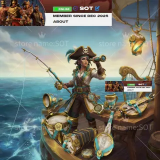 Sea of thieves Gilded Phoenix Equipment Set