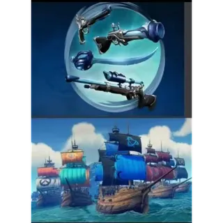 Sea of thieves blue Obsitian （Includes weapons）