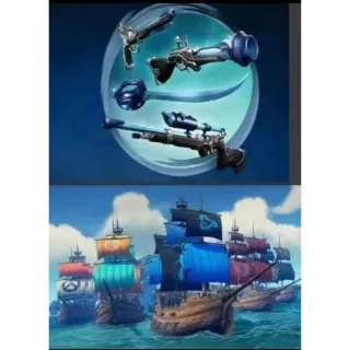 Sea of thieves blue Obsitian （Includes weapons）