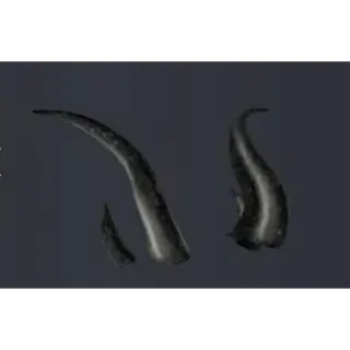 Limited Item Black Iron horns