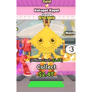 steal a brainrot - Gold Ketupat Kepat 113.7M/s