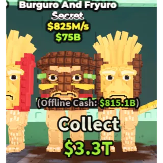 steal a brainrot - burguro and fryuro 825m/s