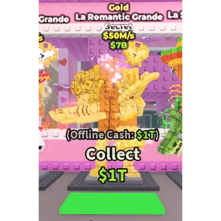 Steal a brainrot - Gold la romantic grande 50m/s