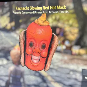 GLOWING RED HOT MASK