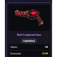 MVSD red conjured gun