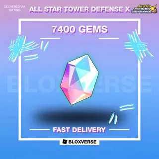[??NEW INSTANT DELIVERY??] | 7400 Gems [6000 R] ASTDX | All Star Tower Defense X | Roblox | [GIFT] |