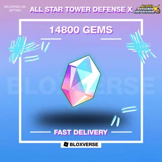 [??NEW INSTANT DELIVERY??] | 14800 Gems [12000 R] ASTDX | All Star Tower Defense X | Roblox | [GIFT] |