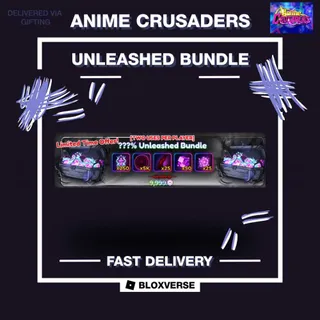 [ CHEAPEST | INSTANT DELIVERY ] | Unleashed Bundle [9999 R] | AC | Anime Crusaders | Roblox | [GIFT] |