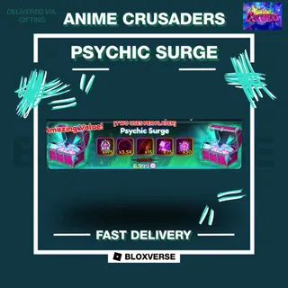 [ CHEAPEST | INSTANT DELIVERY ] | Psychic Surge Bundle [7000 R] | AC | Anime Crusaders | Roblox | [GIFT] |