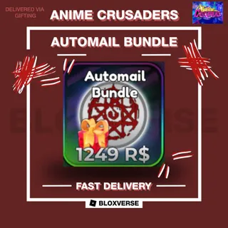 [ CHEAPEST | INSTANT DELIVERY ] | Automail Bundle [1249 R] | AC | Anime Crusaders | Roblox | [GIFT] |