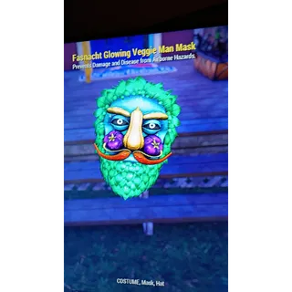 Fasnacht Glowing Veggie Man Mask