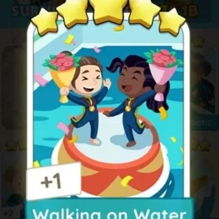 Monopoly Go 5 Stars Sticker Walking On Water (Monopoly Games Album)