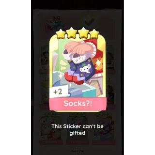 Monopoly Go 4 Stars Golden Blitz Sticker Socks?!