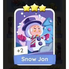 Monopoly Go 3 Stars Sticker Snow Jon