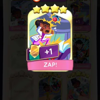 Monopoly Go 4 Stars Golden Blitz Sticker ZAP！