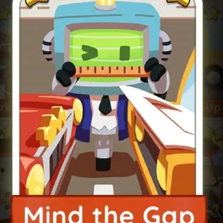 Monopoly Go 5 Stars Sticker Mind The Gap (Monopoly Games Album)