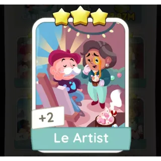 Monopoly Go 3 Stars Sticker Le Artist