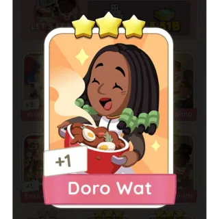 Monopoly Go 3 Stars Sticker Doro Wat