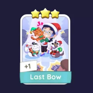 Monopoly Go 3 Stars Sticker Last Bow