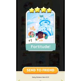 Monopoly Go 4 Stars Sticker Fortitude!