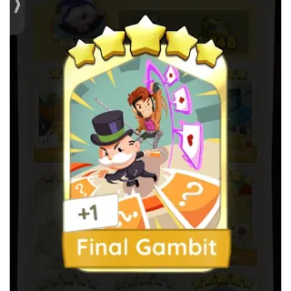 Monopoly Go 5 Stars Golden Blitz Sticker Final Gambit