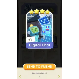 Monopoly Go 4 Stars Sticker Digital Chat