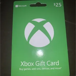 $25.00 Xbox Gift Card