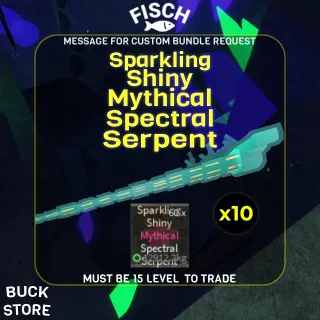 10 Sparkling Shiny Mythical Spectral Serpent Fisch