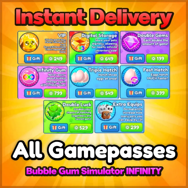 Bubble Gum Simulator Infinity - Other Game Item - Gameflip