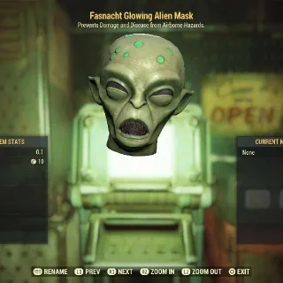 Glowing Alien Mask