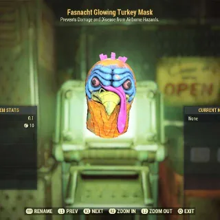 Glowing Turkey Mask