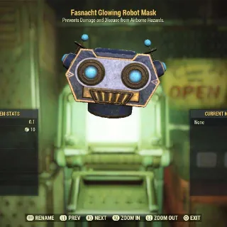 Glowing Robot Mask