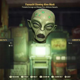 Glowing Alien Mask