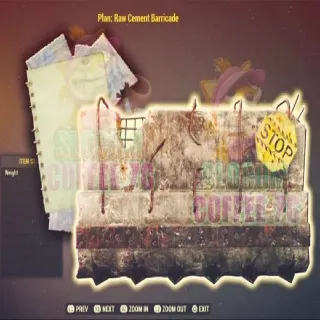 Raw Cement Baracade Plan