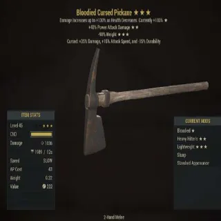 Cursed Bloodied Pickaxe