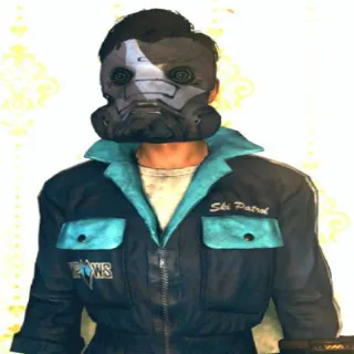 White Powder Jumpsuit + Urban Scout Mask