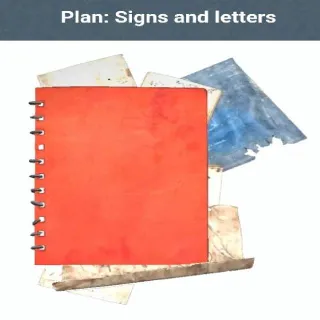 Signs And Letters Plan