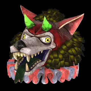 Fasnacht Glowing Blue Devil Mask