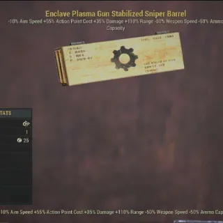 Enclave Plasma Stabilized Sniper Barrel Mod