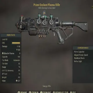 Prime Enclave Plasma Flamer Rifle