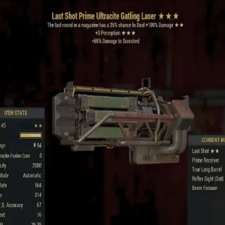 Legacy Last Shot Prime Ultracite Gatling Laser