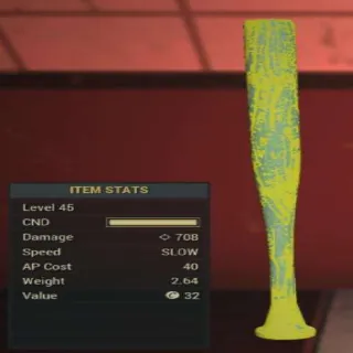 Eare Yellow Baseball Bat