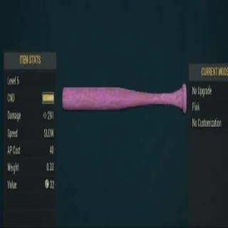 Rare Level 5 Baseball Bat