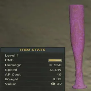 Level 1 Pink Baseball Bat