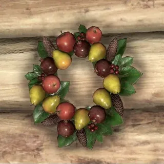 Plastic Fruit Wreath Plan