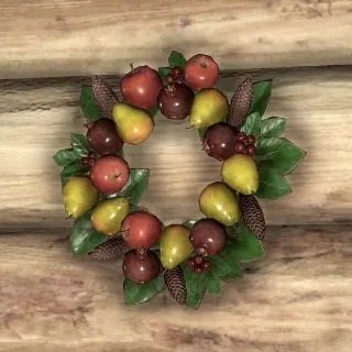 Plastic Fruit Wreath Plan