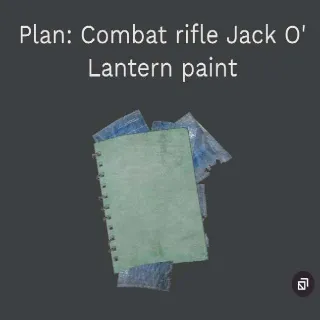 Combat Rifle Jack O Lantern Paint Plan