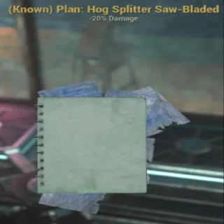 Hog Splitter Saw-Bladed Plan